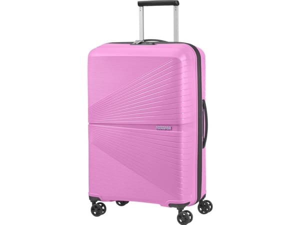 American Tourister Airconic, Tralle, Hard overflate, Rosa, Medium, 4 hjul, Spinnehjul