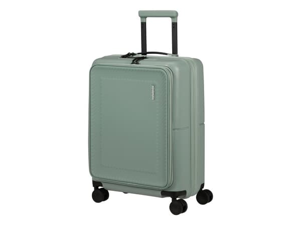 American Tourister DashPop, Tralle, Hard overflate, Grønn, Iceberg Green, Kabin, 4 hjul