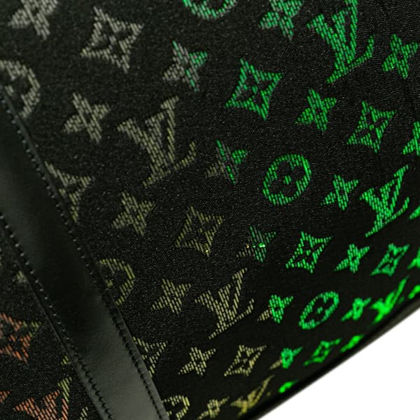 Pre-owned Louis Vuitton Monogram Light Up Keepall Bandouliere 50 Black