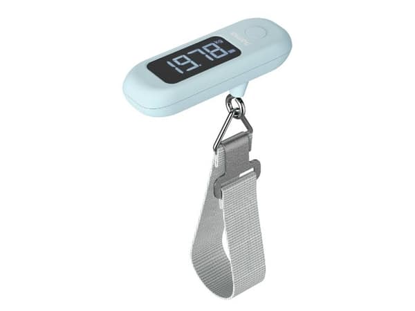 Hama 00178134, Elektronisk, 50 kg, Blå, Grå, kg, lb, oz, Strop / Belte, Akrylonitril-butadien-styren (ABS), Polyester
