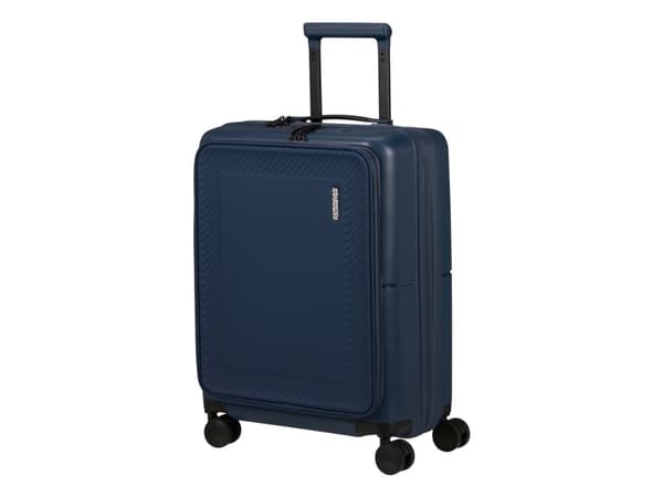 American Tourister DashPop, Trolley, Kovakuori, Sininen, Midnight Blue, Matkustamo, 4 pyörää