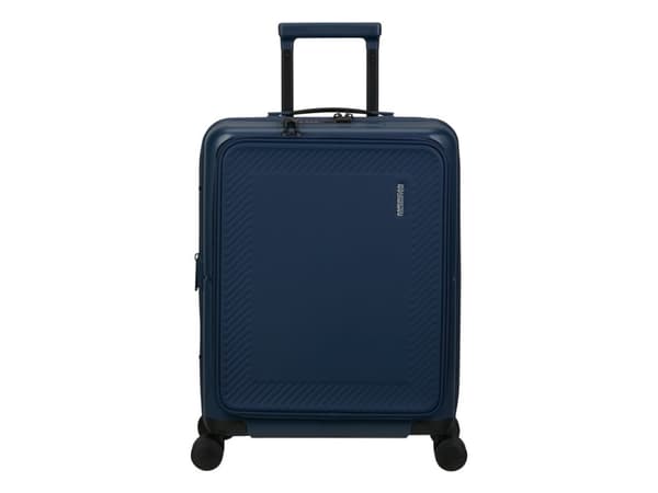 American Tourister DashPop, Trolley, Kovakuori, Sininen, Midnight Blue, Matkustamo, 4 pyörää