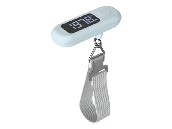 Hama 00139545, Elektronisk, 50 kg, Blå, Grå, kg, lb, oz, Strop / Belte, Akrylonitril-butadien-styren (ABS), Polyester