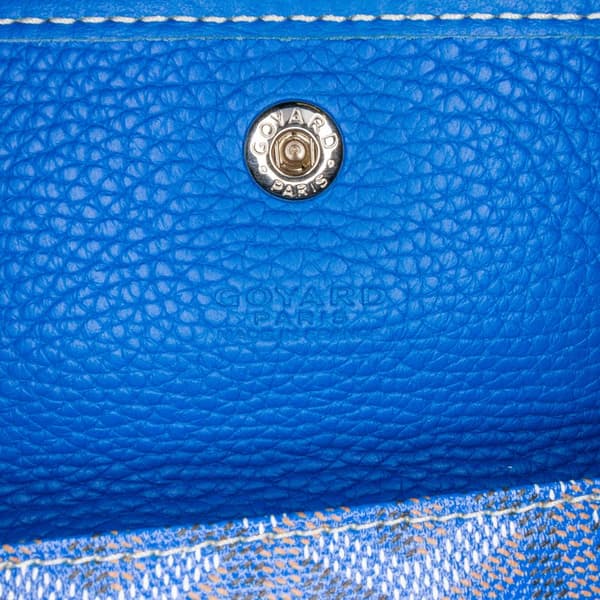 Pre-owned Goyard Goyardine Sac Hardy Pet Carrier PM Blue