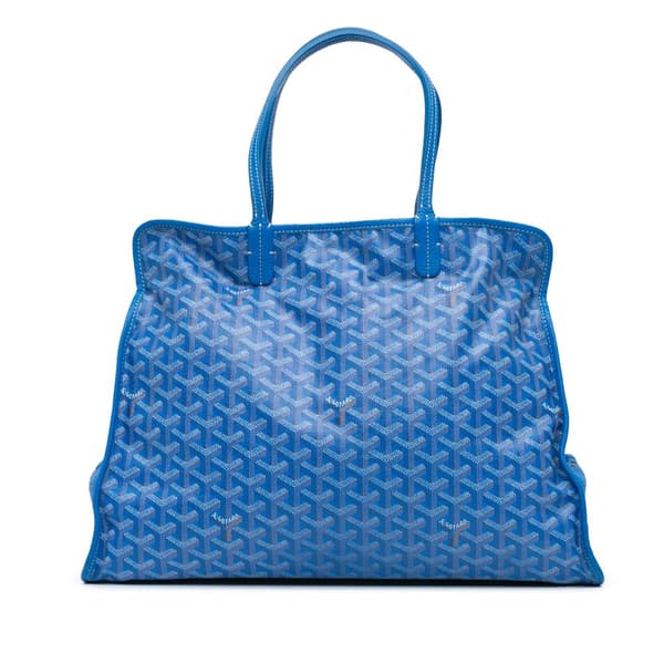 Pre-owned Goyard Goyardine Sac Hardy Pet Carrier PM Blue