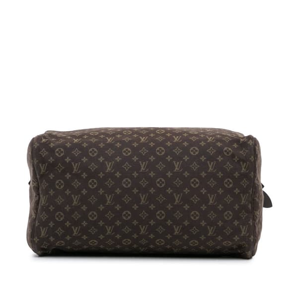 Pre-owned Louis Vuitton Monogram Mini Lin Speedy 30 Brown