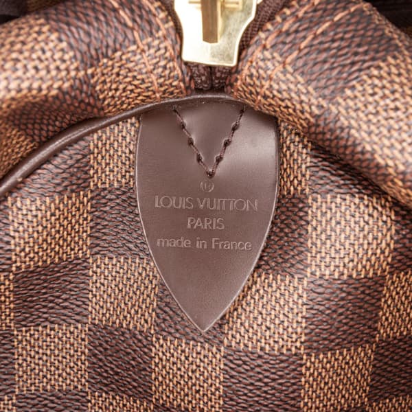 Pre-owned Louis Vuitton Damier Ebene Keepall 50 Brown