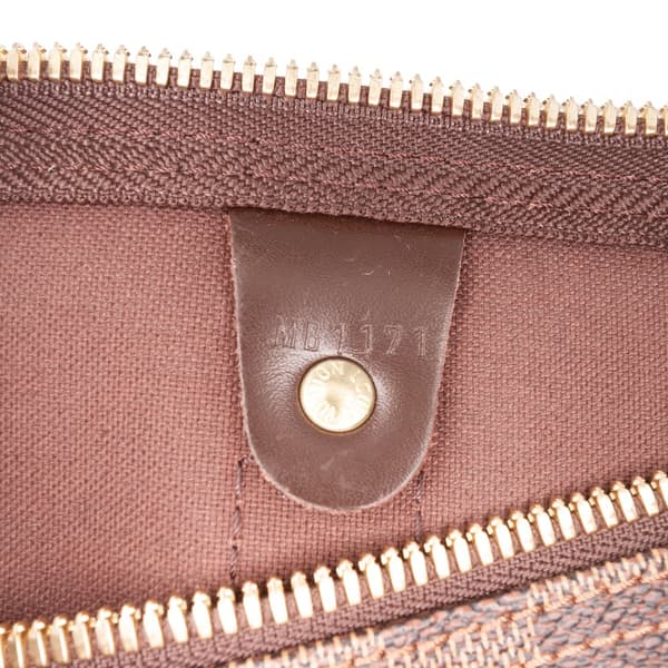 Pre-owned Louis Vuitton Damier Ebene Keepall 50 Brown