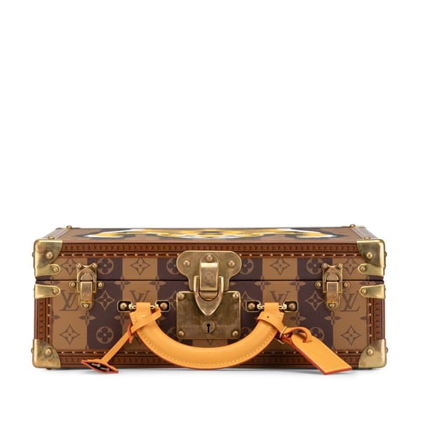 Pre-owned Louis Vuitton Monogram Nigo Cotteville 40 Brown