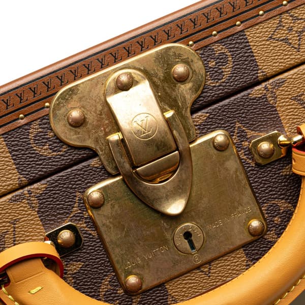 Pre-owned Louis Vuitton Monogram Nigo Cotteville 40 Brown