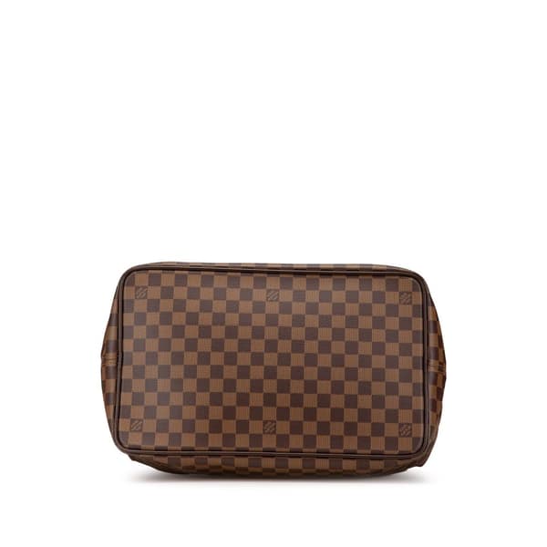 Pre-owned Louis Vuitton Damier Ebene Greenwich PM Brown