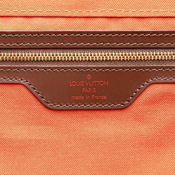 Pre-owned Louis Vuitton Damier Ebene Greenwich PM Brown