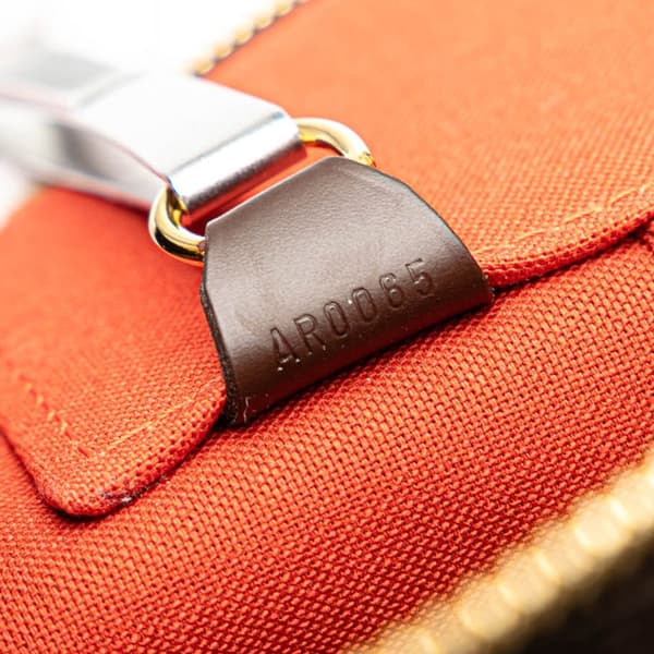 Pre-owned Louis Vuitton Damier Ebene Greenwich PM Brown