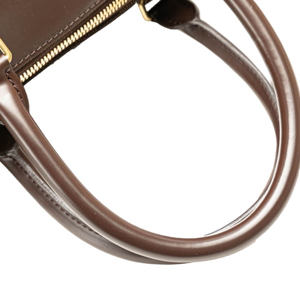 Pre-owned Louis Vuitton Damier Ebene Greenwich PM Brown