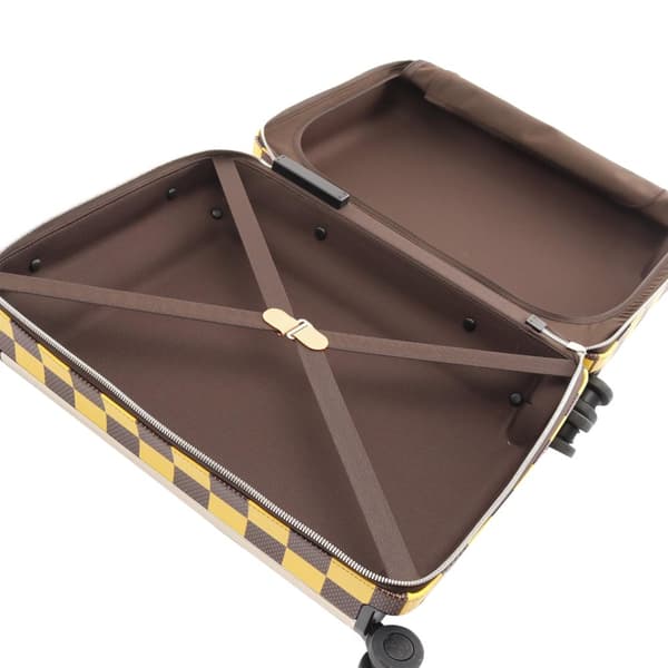 Pre-owned Louis Vuitton Damier Pop Horizon 55 Yellow