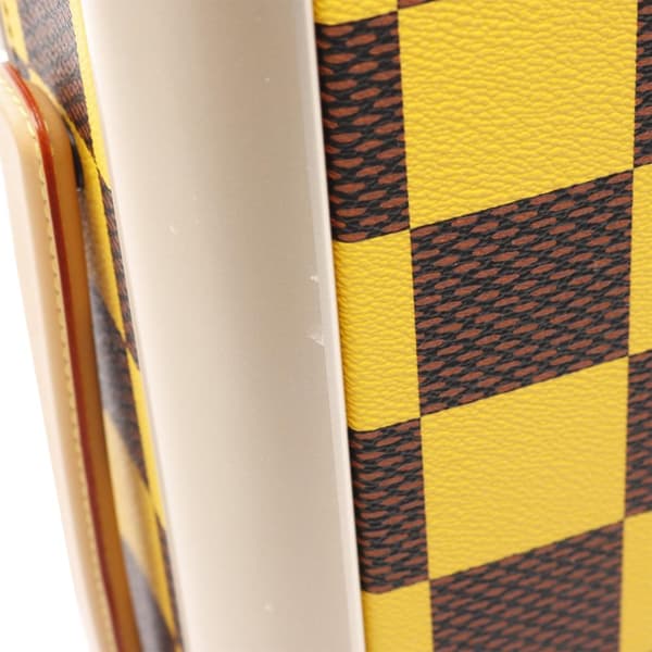 Pre-owned Louis Vuitton Damier Pop Horizon 55 Yellow