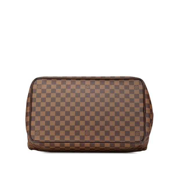 Pre-owned Louis Vuitton Damier Ebene Greenwich PM Brown