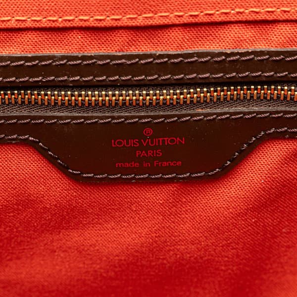 Pre-owned Louis Vuitton Damier Ebene Greenwich PM Brown