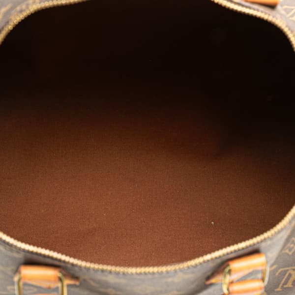 Pre-owned Louis Vuitton Monogram Speedy 35 Brown