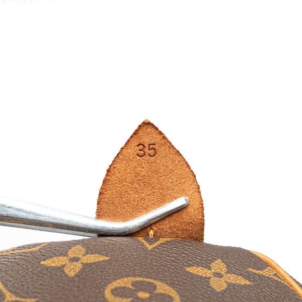 Pre-owned Louis Vuitton Monogram Speedy 35 Brown