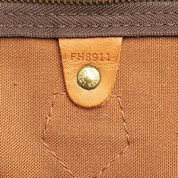 Pre-owned Louis Vuitton Monogram Speedy 35 Brown