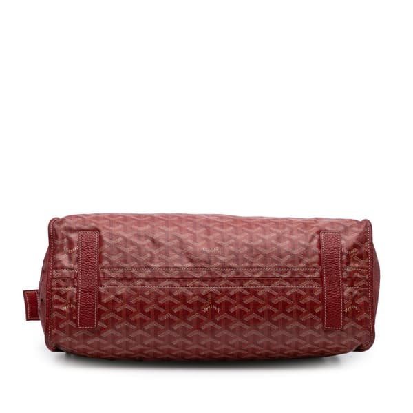 Pre-owned Goyard Goyardine Sac Hardy Pet Carrier PM Red
