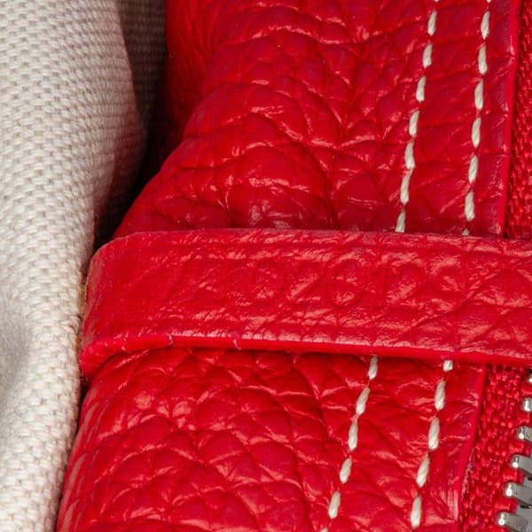 Pre-owned Goyard Goyardine Sac Hardy Pet Carrier PM Red