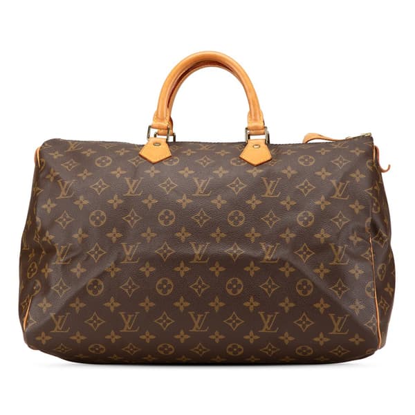 Pre-owned Louis Vuitton Monogram Speedy 40 Brown