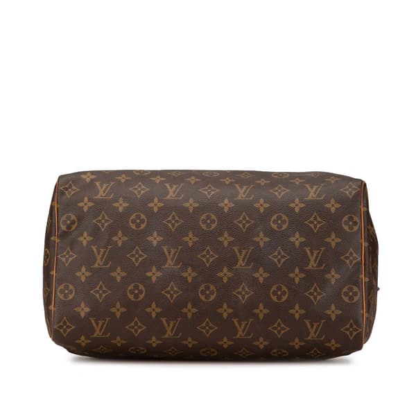 Pre-owned Louis Vuitton Monogram Speedy 35 Brown