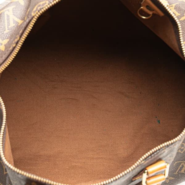 Pre-owned Louis Vuitton Monogram Speedy 35 Brown