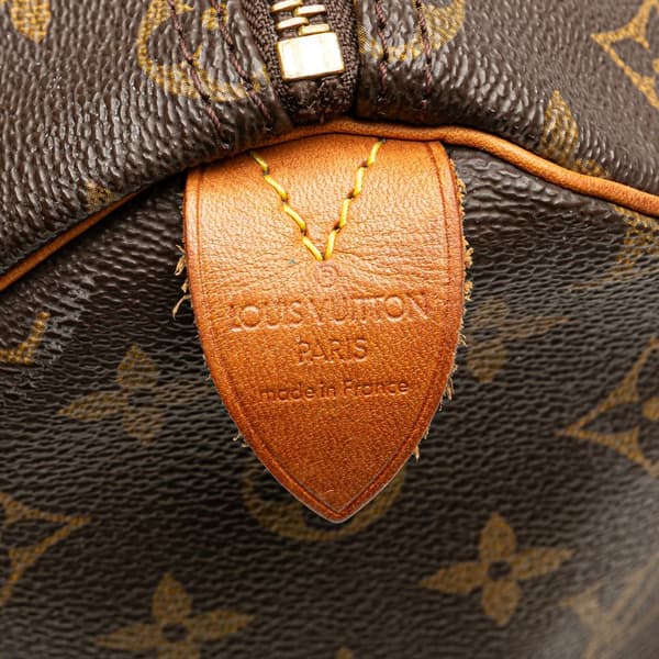 Pre-owned Louis Vuitton Monogram Speedy 35 Brown