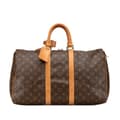 Miniatyrbilde 1 av 10: Pre-owned Louis Vuitton Monogram Keepall 45 Brown