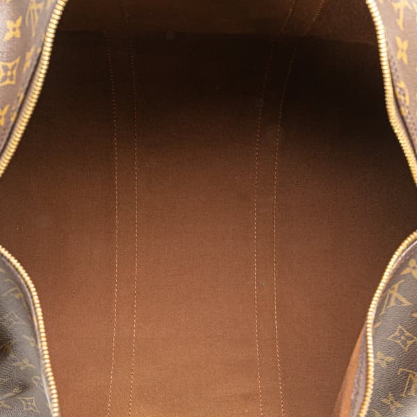 Pre-owned Louis Vuitton Monogram Keepall 50 Brown
