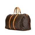 Miniatyrbilde 2 av 10: Pre-owned Louis Vuitton Monogram Keepall 50 Brown