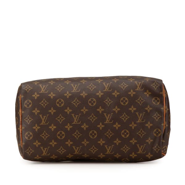 Pre-owned Louis Vuitton Monogram Speedy 35 Brown