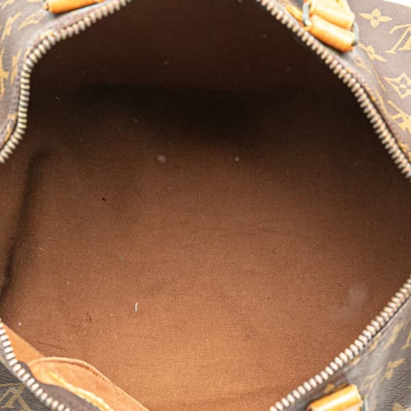 Pre-owned Louis Vuitton Monogram Speedy 35 Brown