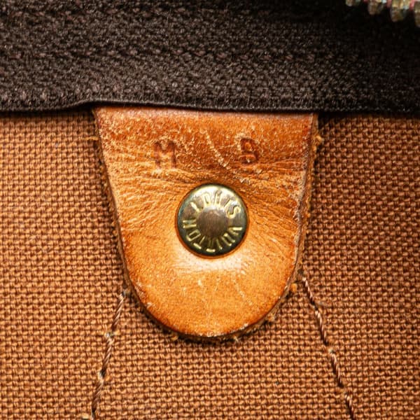 Pre-owned Louis Vuitton Monogram Speedy 35 Brown