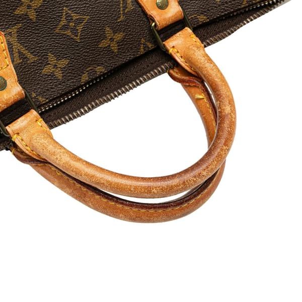 Pre-owned Louis Vuitton Monogram Speedy 35 Brown