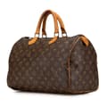 Miniatyrbilde 2 av 10: Pre-owned Louis Vuitton Monogram Speedy 35 Brown