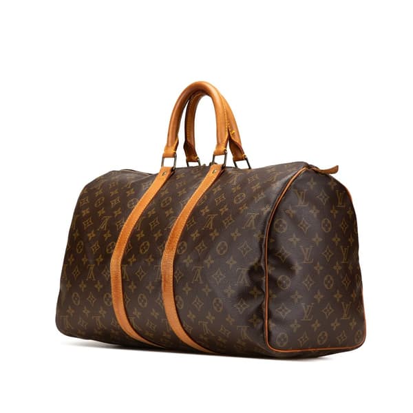 Pre-owned Louis Vuitton Monogram Keepall 45 Brown