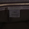 Miniatyrbild 5 av 10: Pre-owned Gucci Leather Britt Web Travel Bag Brown