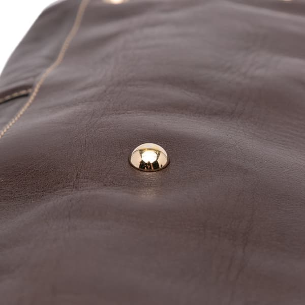 Pre-owned Gucci Leather Britt Web Travel Bag Brown