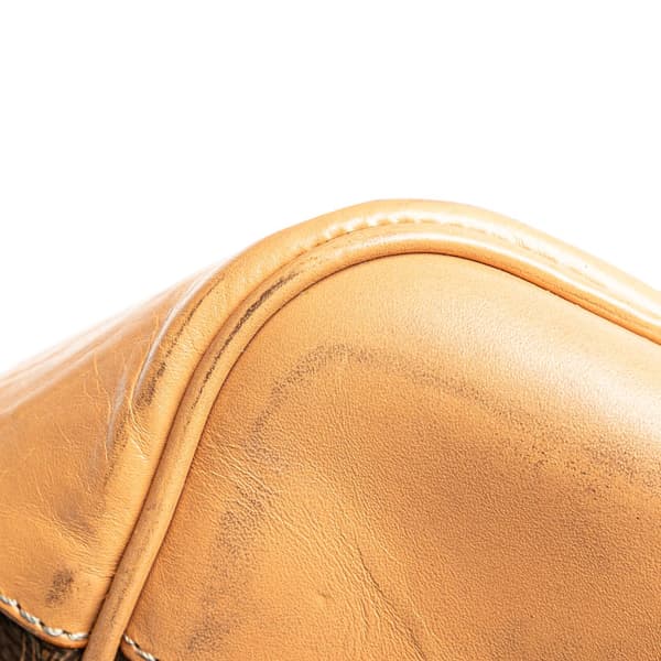 Pre-owned Celine Macadam Coated Canvas Travel Bag Brown