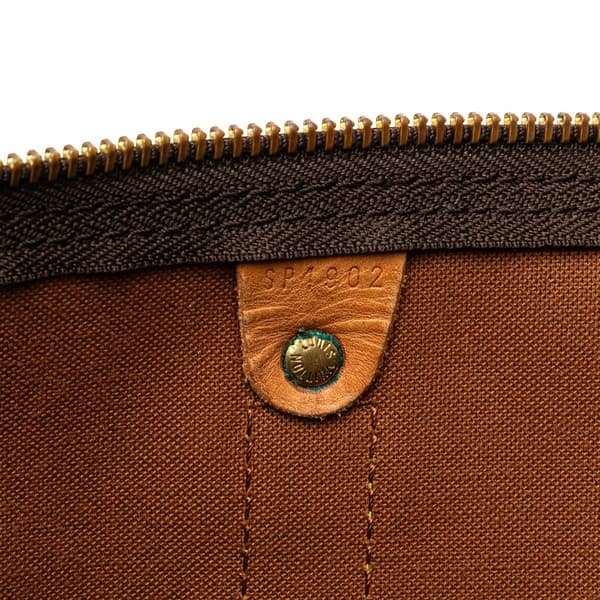 Pre-owned Louis Vuitton Monogram Keepall 50 Brown