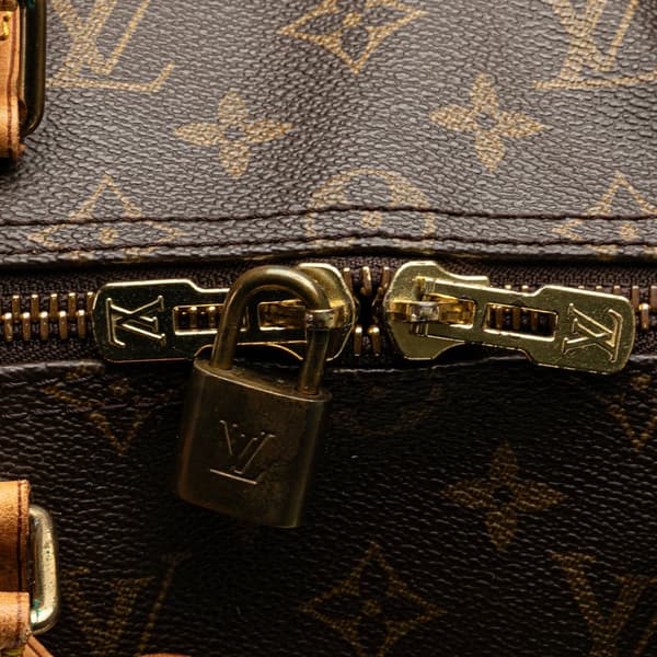 Pre-owned Louis Vuitton Monogram Keepall 50 Brown
