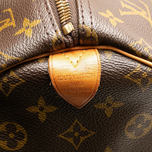 Pre-owned Louis Vuitton Monogram Keepall 55 Brown