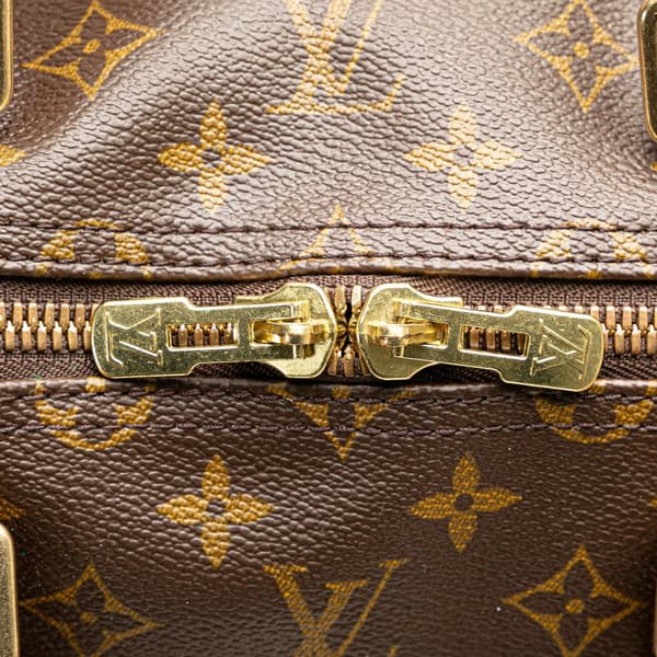 Pre-owned Louis Vuitton Monogram Keepall 55 Brown