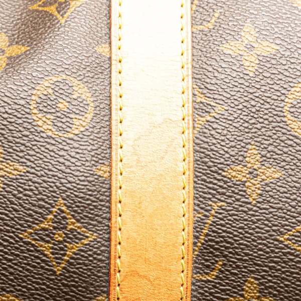 Pre-owned Louis Vuitton Monogram Keepall 55 Brown