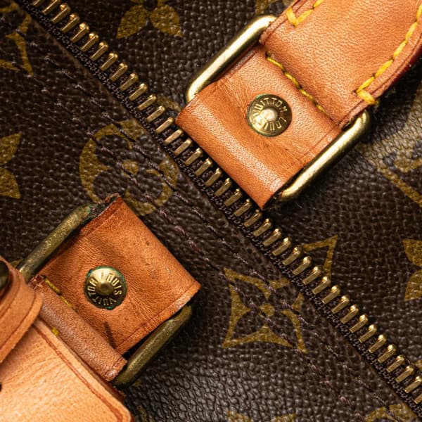 Pre-owned Louis Vuitton Monogram Keepall 50 Brown