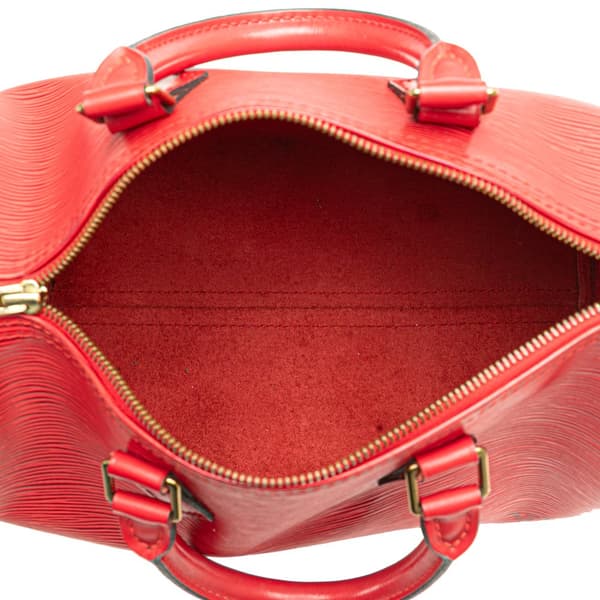 Pre-owned Louis Vuitton Epi Speedy 25 Red